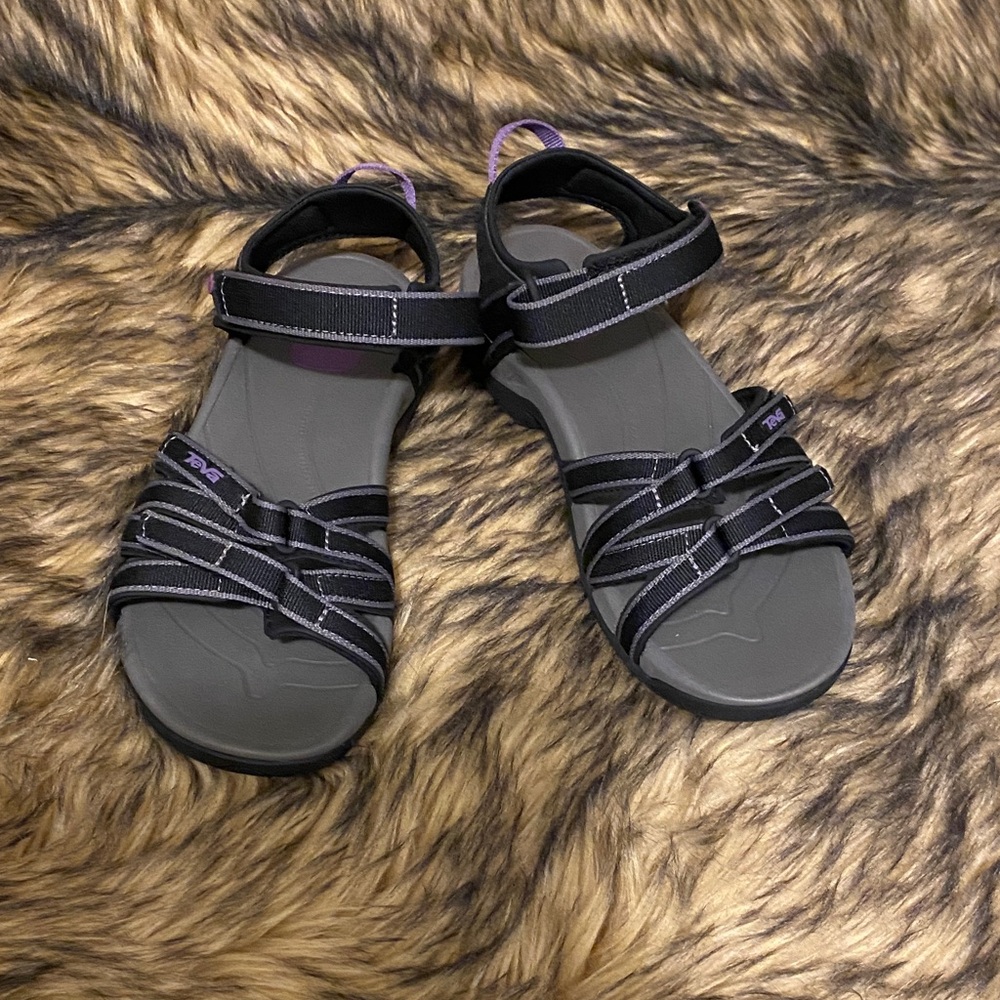 Teva Black and Purple Tirra Women's Sandals